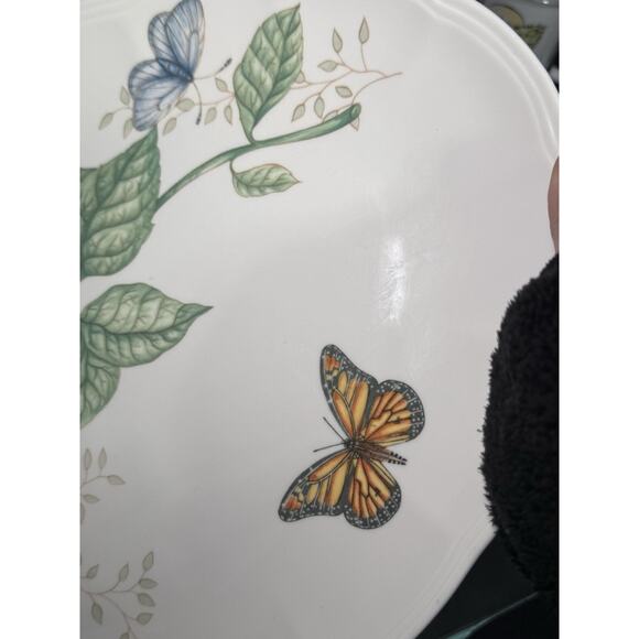 Lenox Butterfly Meadow Large Oval Serving Platter 16" - Picture 3 of 7
